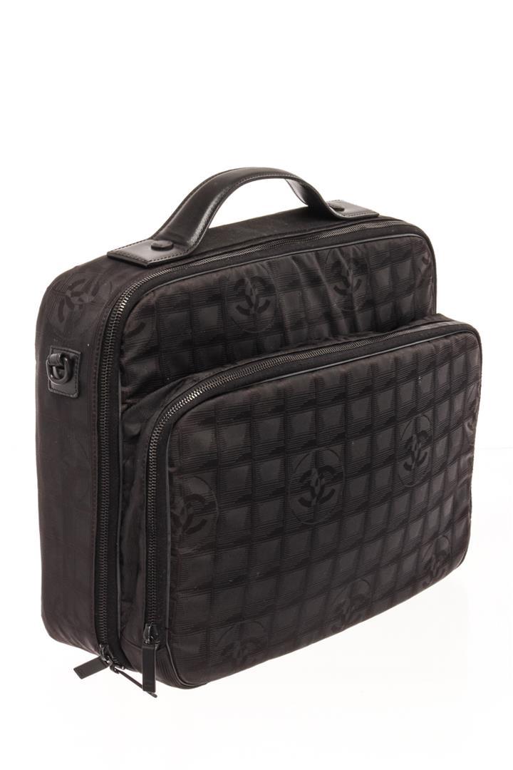 Chanel Black Nylon Travel Bag