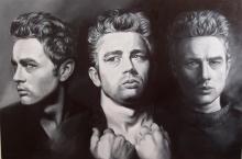 James in Black & White ORIGINAL by Margaret Korona