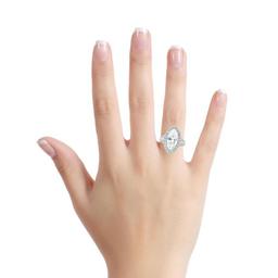 Platinum Marquise Motif Ring