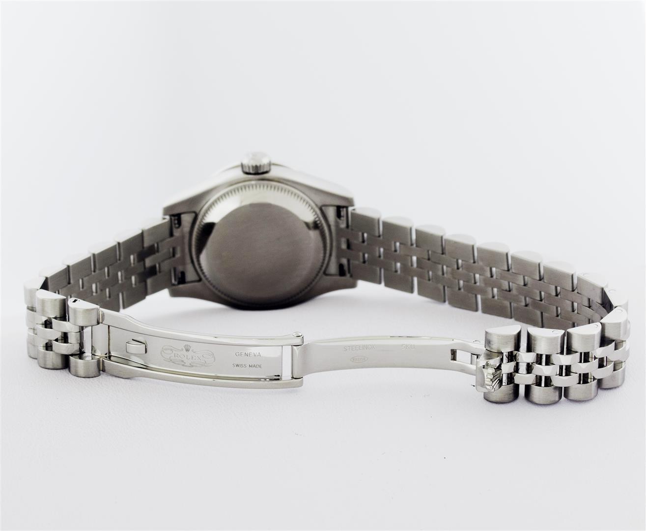 Rolex Ladies New Style Sapphire Quickset White Index White Gold Ruby Diamond Bez