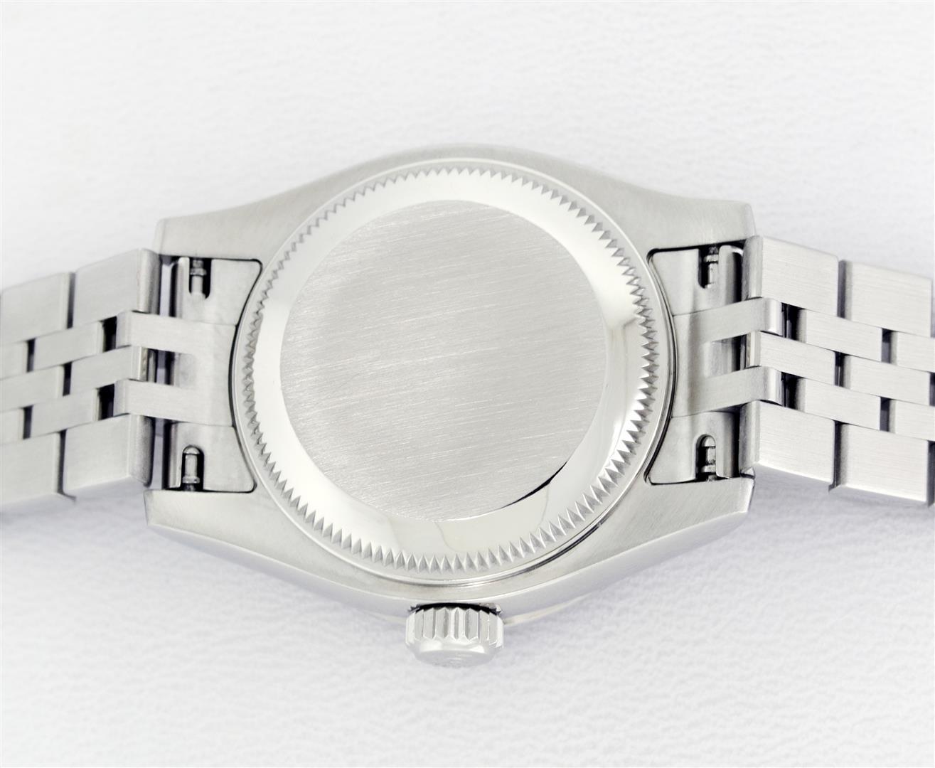 Rolex Ladies New Style Sapphire Quickset White Index White Gold Ruby Diamond Bez