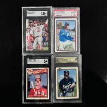 Set of (4) Baseball Cards - Trout, Griffey Jr., McGwire & Frank Thomas - Mixed G