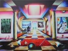 FERJO MELTING TIME ACROSS FROM THE BRIDGE SIGNED ORIGINAL