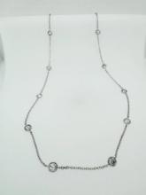2.99 ctw "Diamonds by the Yard" Diamond Necklace - 18K White Gold