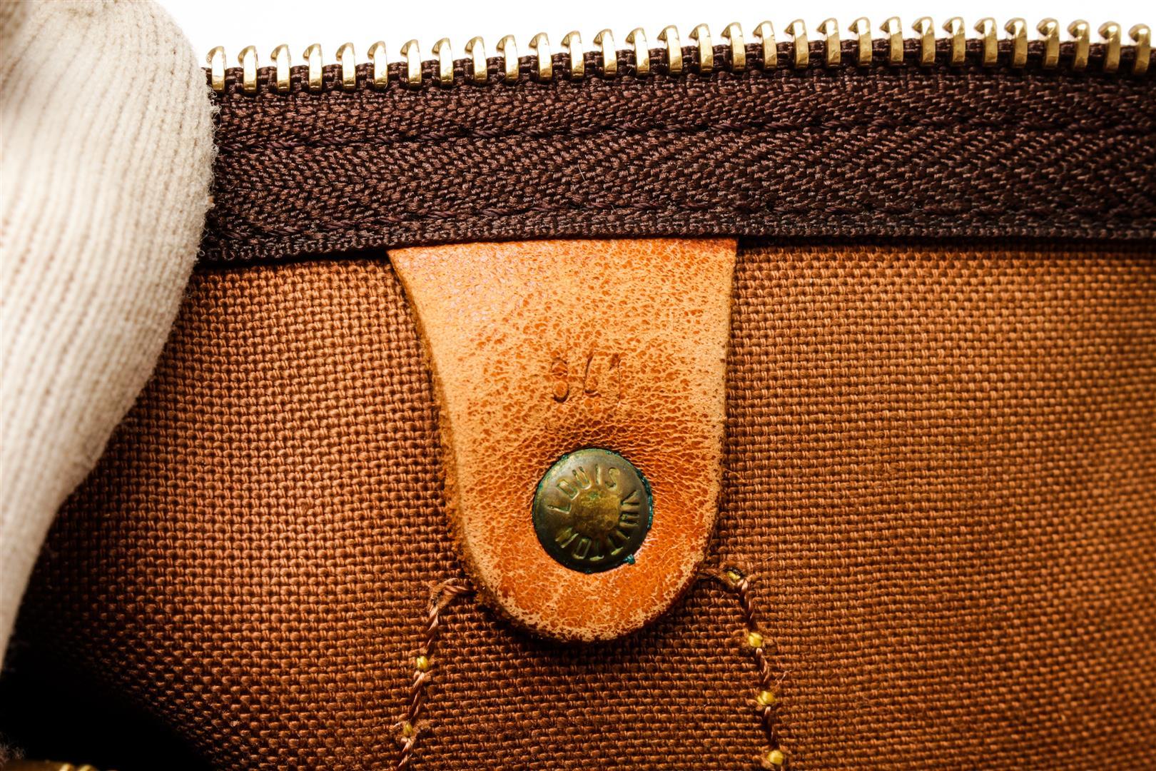 Louis Vuitton Brown Monogram Canvas Speedy 30 Satchel Bag