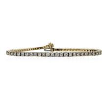 3.36 ctw Diamond Tennis Bracelet - 14KT White Gold