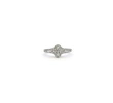 18kt WG Ladies Dia Alhambra Ring