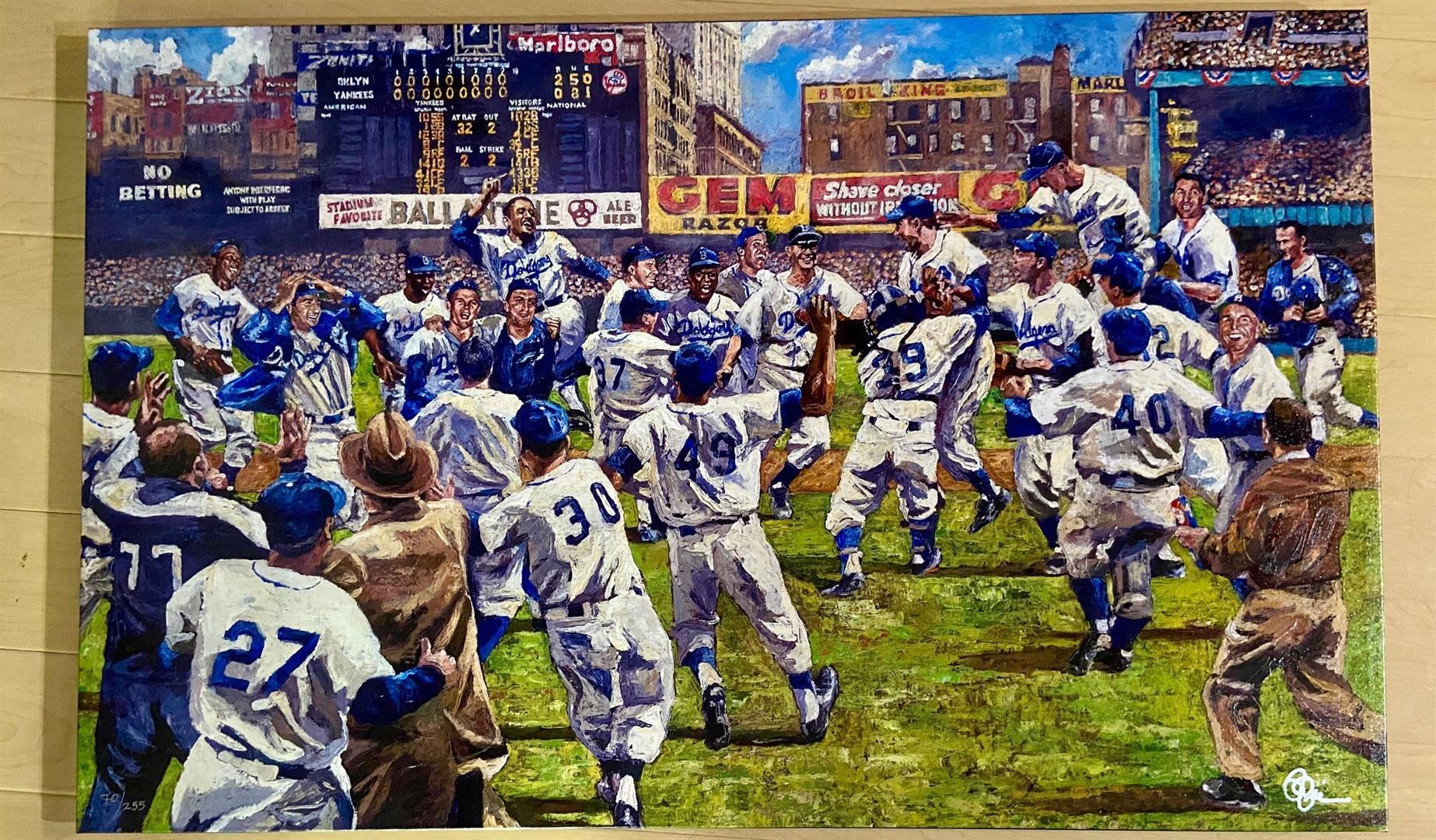 55 Dodgers World Champs by Opie Otterstad