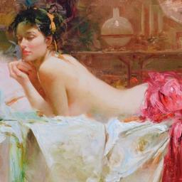 Pensive by Pino (1939-2010)