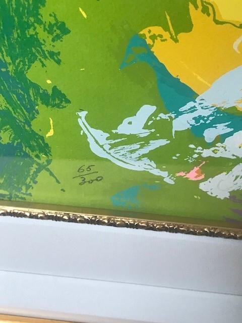 Match Point by LeRoy Neiman Hand signed by LeRoy Neiman