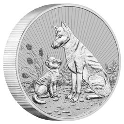 2022 2oz Australian Piedfort Dingo Silver Coin