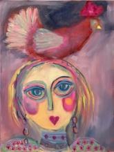 Susan Manders Chicken with Lady Underneath