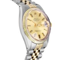 Rolex Mens Two Tone 36MM Champagne Index Datejust With Rolex Box