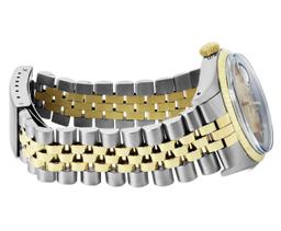 Rolex Mens Two Tone 36MM Champagne Index Datejust With Rolex Box