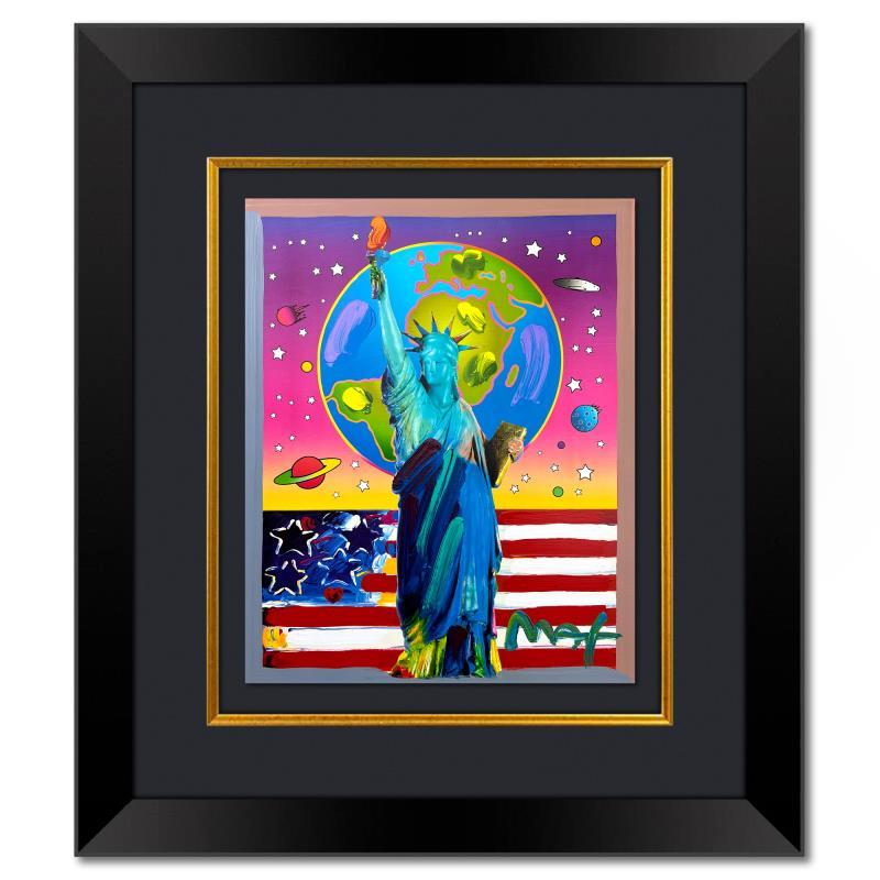 Liberty, Earth and Flag by Peter Max