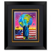 Liberty, Earth and Flag by Peter Max