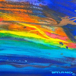 Untitled Abstract by Wyland Original