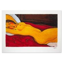 Nudo Sdraiato Con Le Mani Dietro La Testa by Modigliani (1884-1920)