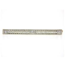 Antique Edwardian Platinum Top 14k Yellow Gold Diamond Filigree Bar Pin Brooch