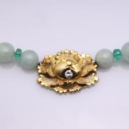 Jadeite, Emerald & 18K Gold Necklace by R. L. Kay