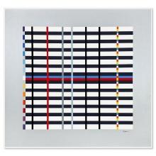 Hommage du Mondrian (Silver) by Agam Yaacov