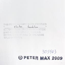 Clinton Foundation by Peter Max