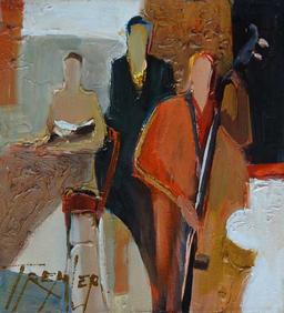 TREMLER BAR BAND SIGNED ORIGINAL ACRYLIC