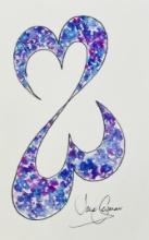 Jane SEYMOUR: Open Heart Icon XCII. with Purple Flowers