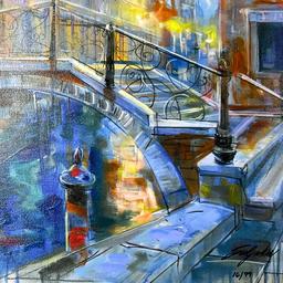 Gondola at Twilight by Suljakov Vadik