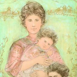 Tatyanas Family by Hibel (1917-2014)