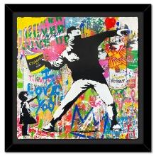 Banksy Thrower by Mr Brainwash Original