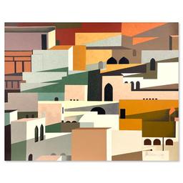 Kaleidoscope (Diptych) by Schlesinger (1915-2011)