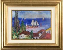 Sailing Boats in the Bay by Manor Shadian