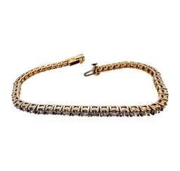 4.30 ctw Diamond Tennis Bracelet - 14KT White Gold