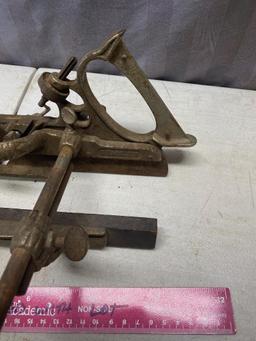 Stanley No. 45 Combination Plane, needs new handle, but appears otherwise complete, no blades