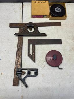 Measuring Lot, Starrett inclinometer, Lufkin tape and more
