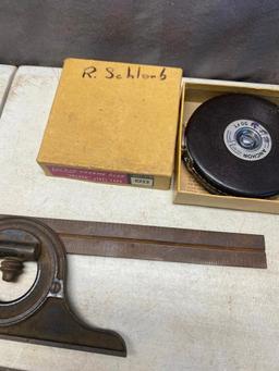 Measuring Lot, Starrett inclinometer, Lufkin tape and more
