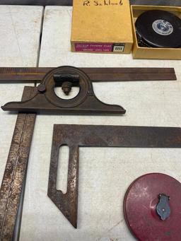 Measuring Lot, Starrett inclinometer, Lufkin tape and more