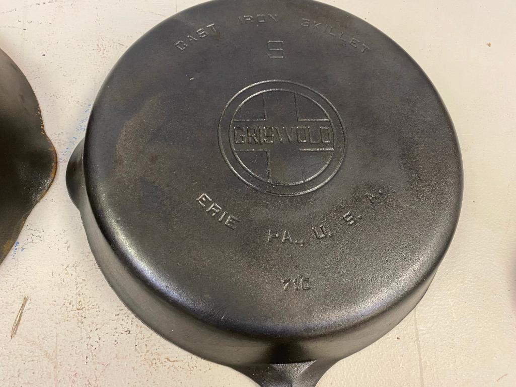 2- #9-710 Griswold block, Erie PA. USA smooth bottom