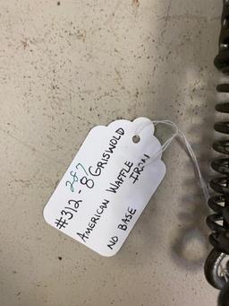 #312-8 Griswold American, waffle iron, no base