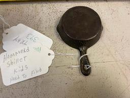 Hard to Find Kids Hammered Skillet, and Cast Iron Ashtray