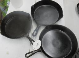 3 Wapak #9 Skillets