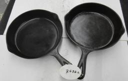 2- Martin Range Co. #8 Cast Iron Skillets