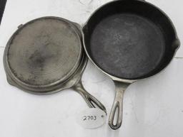 Chrome Wagner 5 star 1403B Double Skillet