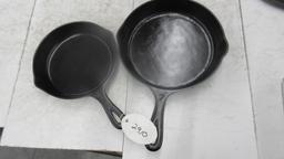 2- Martin Stove Co. Cast Iron Skillets, # 5 and #8
