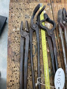 5 Pair Blacksmith Tongs
