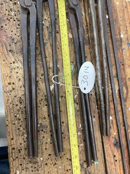 5 Pair Blacksmith Tongs