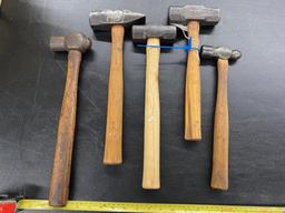 Lot of 5 Blacksmith Hammers
