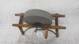 Model or Sample Hand Crank Grinding Wheel Scythe Sharpener