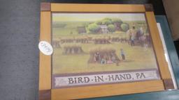 Amish Wheat Harvest Print by George Sylvister Bird in Hand PA 20in x 25in
